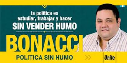 Una de las alianzas de José Bonacci en 2023, quien fue denunciado por no imprimir las boletas con otros espacios aliados