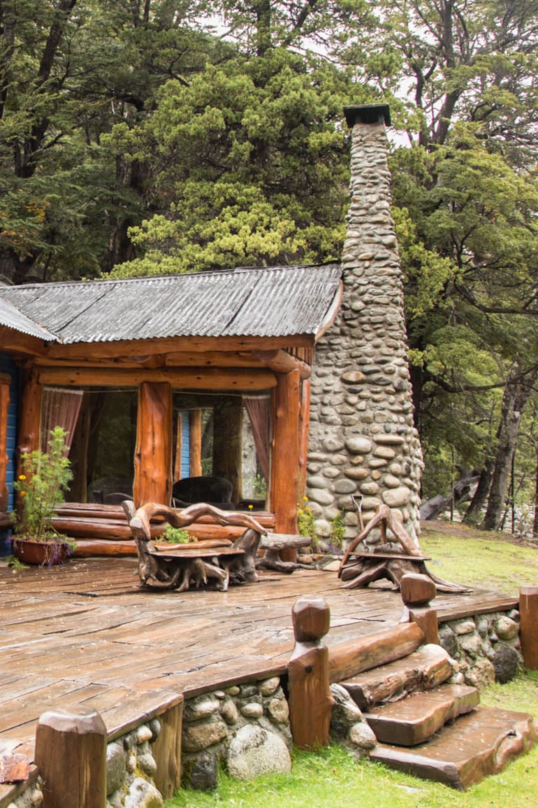 Una de las cabañas de Río Minero