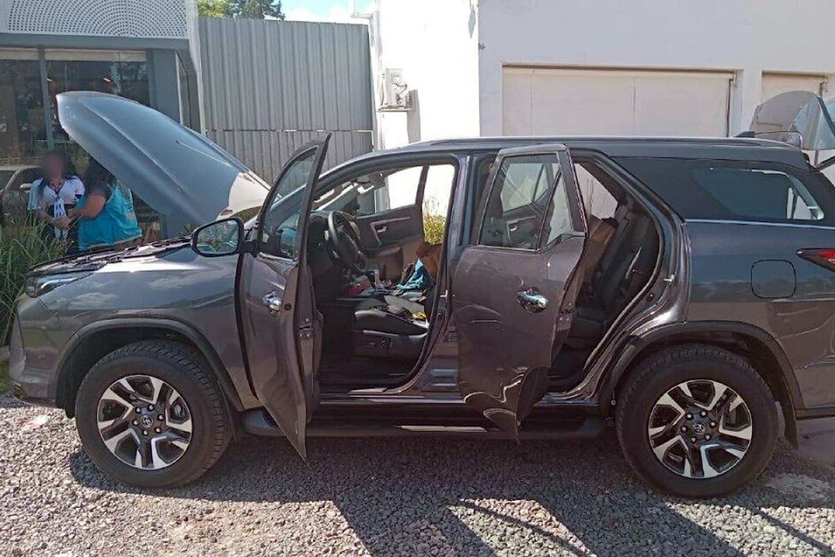 Una de las camionetas robadas y recuperadas por detectives de la Policía de la Ciudad