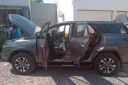 Una de las camionetas robadas y recuperadas por detectives de la Policía de la Ciudad