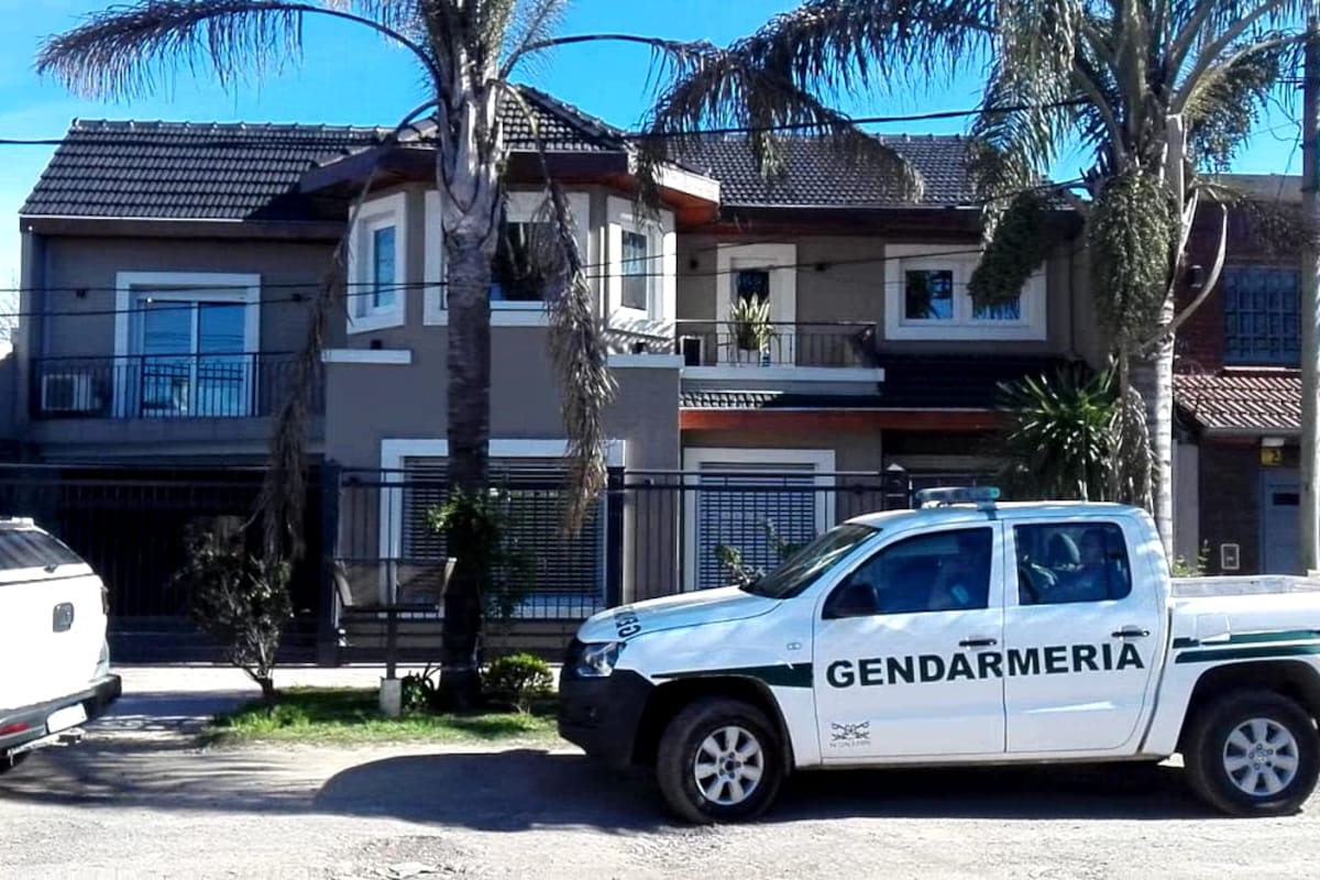Una de las casas donde se realizaron los allanamientos en el conurbano