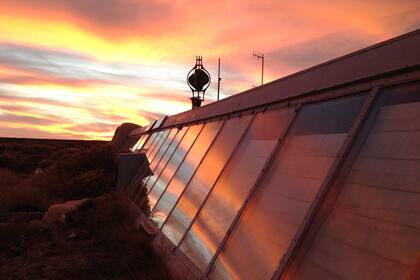 Una de las casas sustentables que construyó el equipo de Reynolds