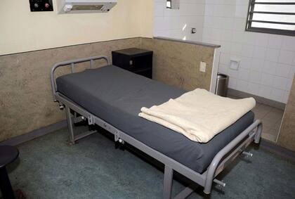 Una de las celdas del Hospital Penitenciario Central de Ezeiza