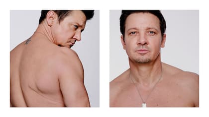 Una de las cicatrices de Jeremy Renner tras su accidente. Foto/Instagram: @menshealthmag