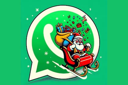 Una de las creaciones de la IA para el "modo Papá Noel"