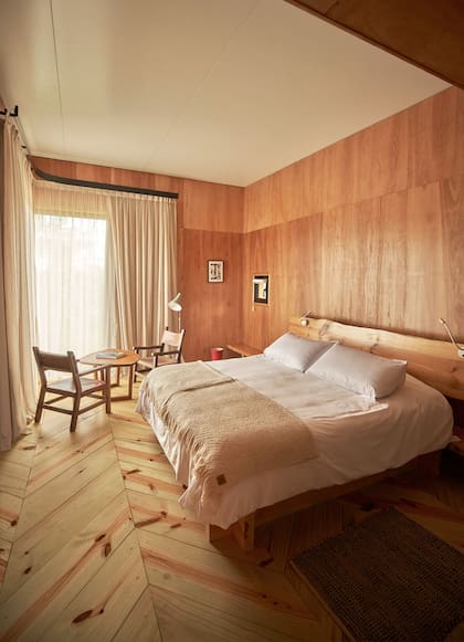 Una de las cuatro habitaciones de Rizoma.