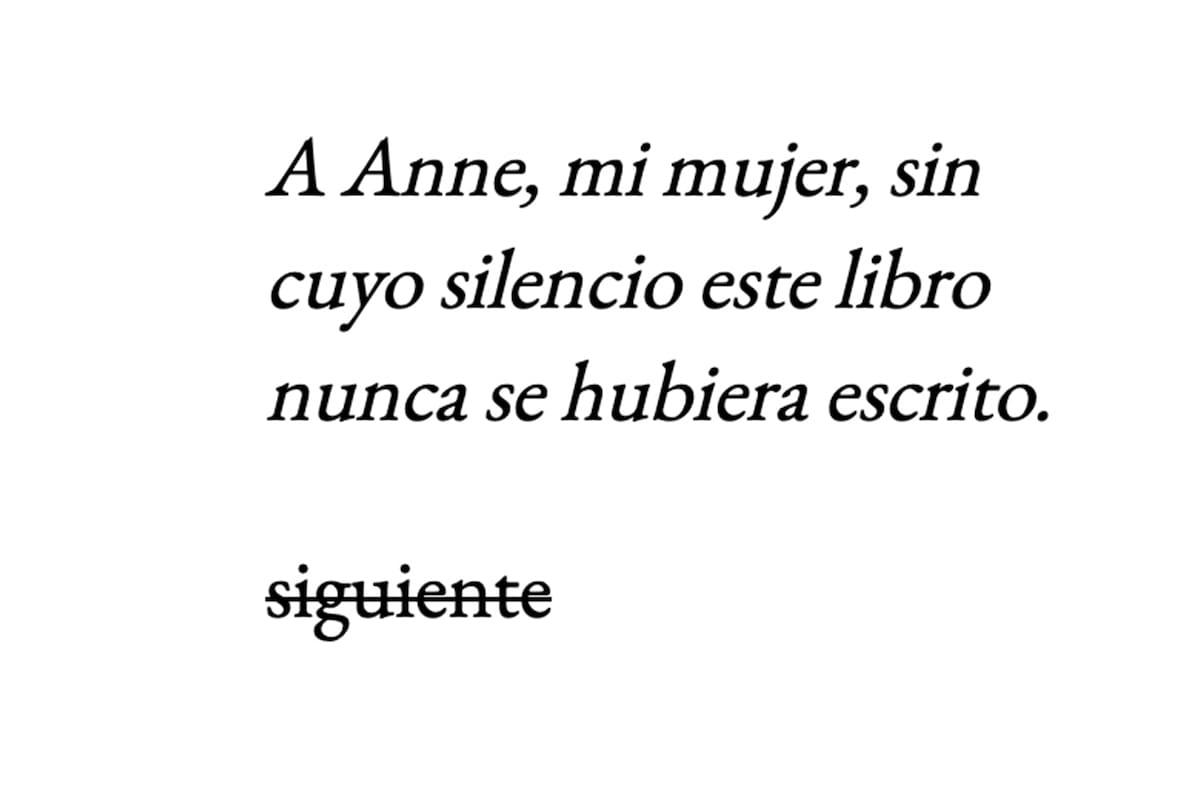 Una de las dedicatorias recopiladas en dedicatoria.com.ar