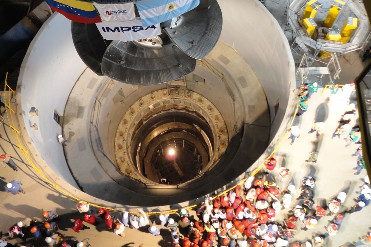 Una de las dos turbinas de Impsa que iban a ser destinada a una central hidroeléctrica en Venezuela