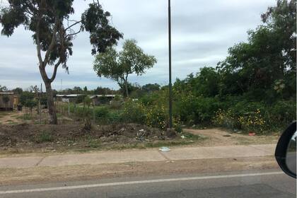 Una de las entradas al campo usurpado en Colonia Santa Rosa