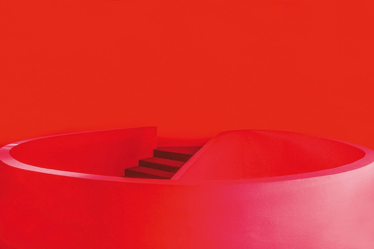 Una de las escaleras que se reiteran en la obra de Miño