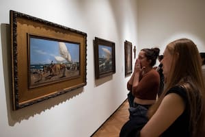 Una de las escenas de playa de Sorolla y Bastida que permanecían en las reservas del museo y ahora vuelven a ver la luz