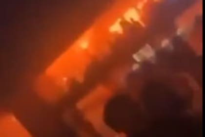 Una de las escenas del incendio en Suiza