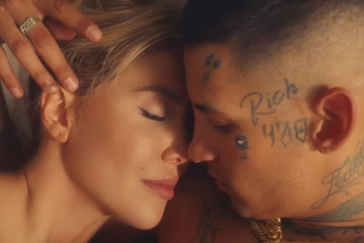 Una de las escenas del videclip de Wanda y L-Gante (Foto: Captura de video)