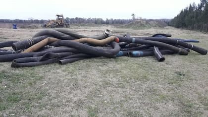 Los elementos para robar petróleo que tenía la organización criminal