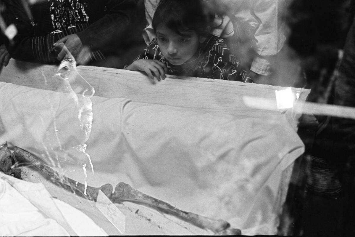 Una de las fotografías que integran la muestra Palimpsestos en el Centro Cultural de la Memoria Haroldo Conti