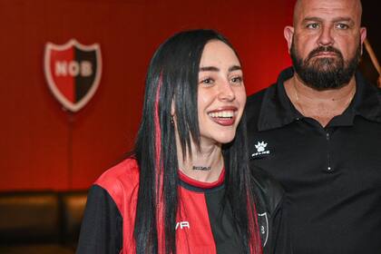 Una de las fotos de Nicki Nicole en el Estadio Marcelo Bielsa que compartió la cuenta oficial de Newell's