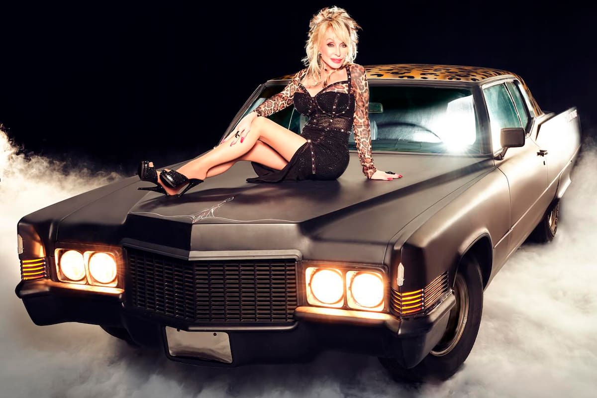 Una de las fotos del álbum Rockstar, en la que aparece un modelo de la marca norteamericana
