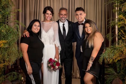 Una de las fotos familiares del casamiento.