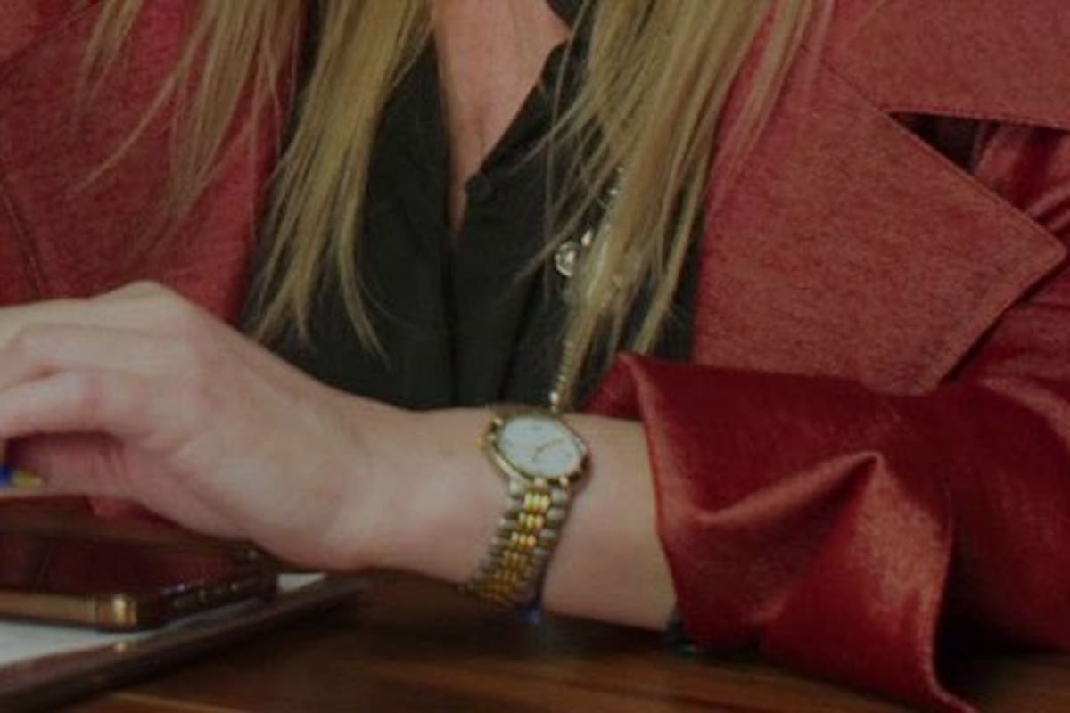 Una de las fotos que compartió Karina Milei para mostrar qué reloj es el que usa