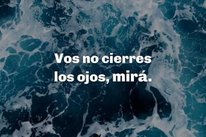 Una de las frases de la carta de la campaña "Mirá"