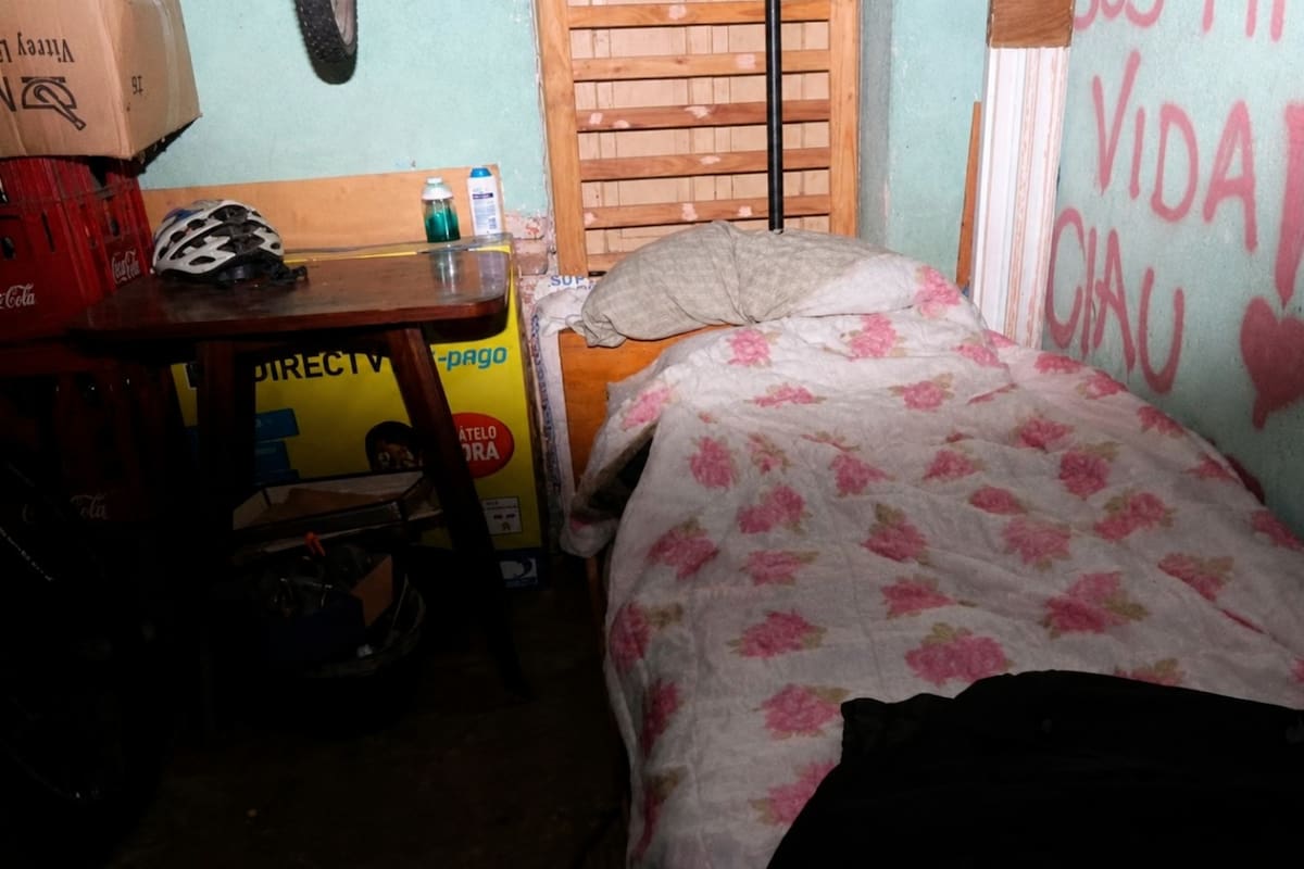 Una de las habitaciones de la casa de Claudio Barrelier, donde fue asesinada Agostina