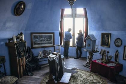 Una de las habitaciones del castillo de Fougeret, que tiene en total unos 1500 metros cuadrados cubiertos