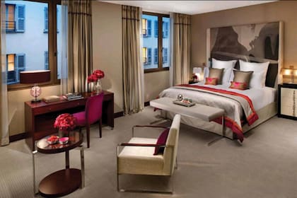 Una de las habitaciones del Mandarin Oriental.