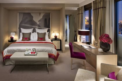Una de las habitaciones del Mandarin Oriental