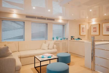 Una de las habitaciones del yate Bandido