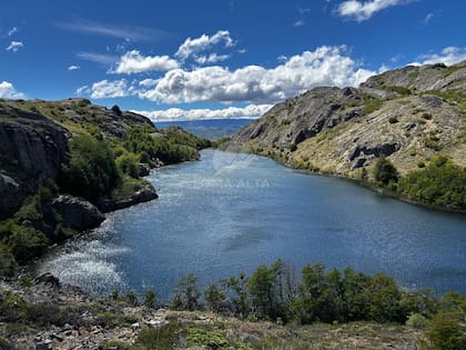 Una de las imágenes con las que se promocionaba el campo de 2.943 hectáreas con lago privado.