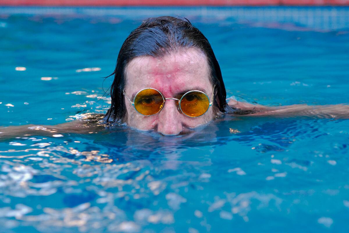 Una de las imágenes de Charly registradas por Maximiliano Vernazza que integran la muestra itinerante