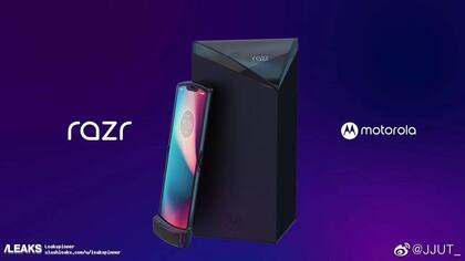 Una de las imágenes filtradas del Motorola Razr 2019