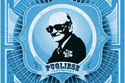 Una de las imágenes que circularon de San Pugliese antimufa