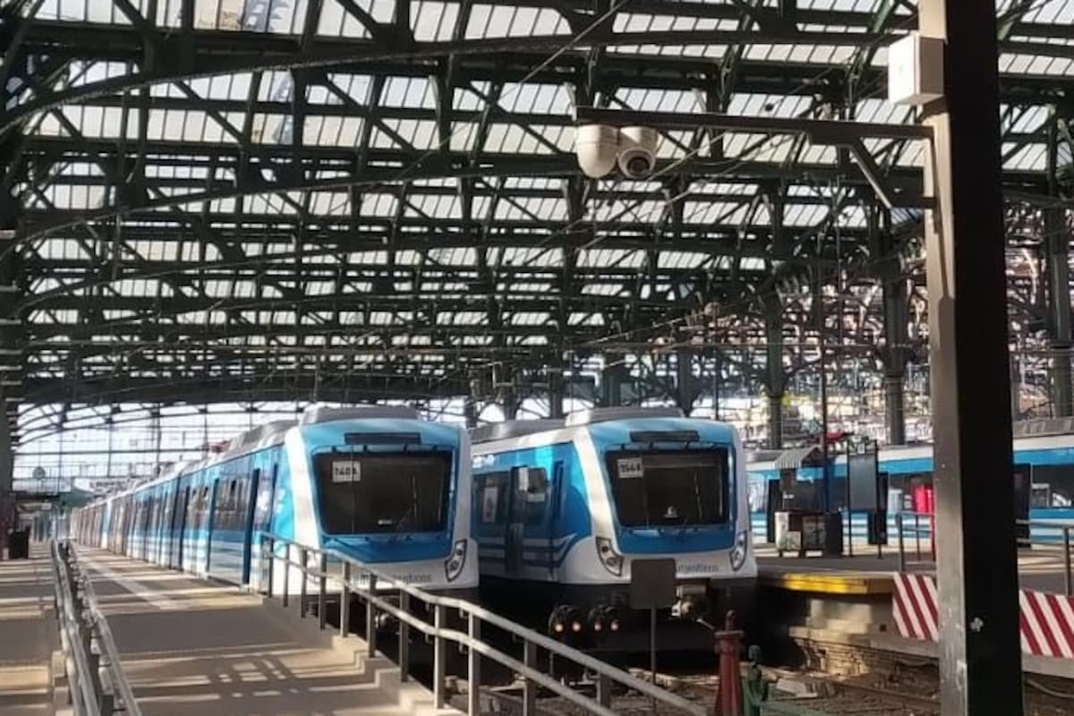 Una de las imágenes que constató uno de los inspectores del Ministerio de Trabajo, con los trenes paralizados