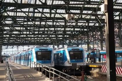 Una de las imágenes que constató uno de los inspectores del Ministerio de Trabajo, con los trenes paralizados