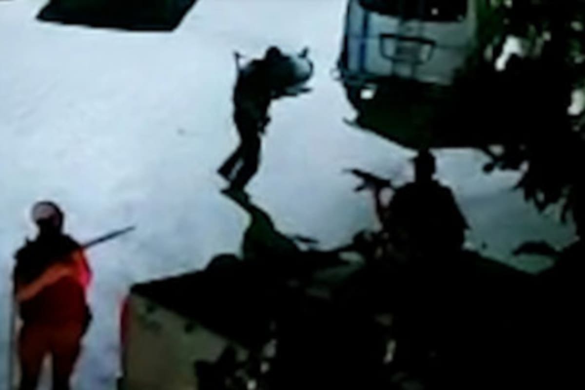 Una de las imágenes que trascendieron del momento previo al ataque