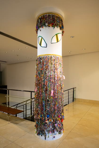 Una de las intervenciones de Aisenberg en el Museo de Arte Moderno de Buenos Aires