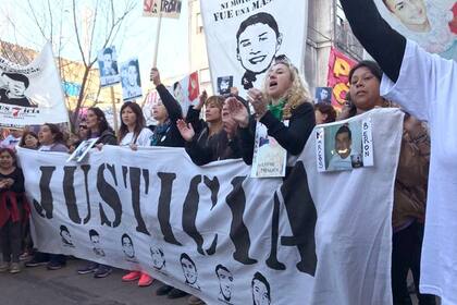 Una de las marchas de los familiares y allegados de los siete presos fallecidos