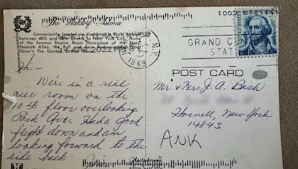 Una de las misteriosas cartas familiares de hace décadas (Foto: washingtonpost.com)