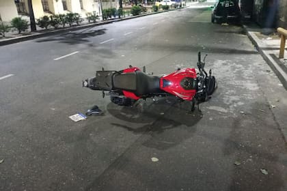 Una de las motos siniestradas en La Plata