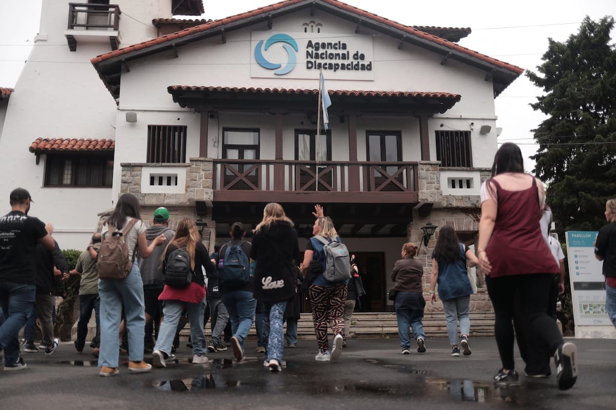 Una de las movilizaciones a la Agencia Nacional de Discapacidad