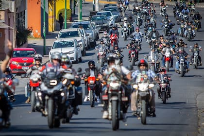 Una de las movilizaciones organizadas contra los motochorros