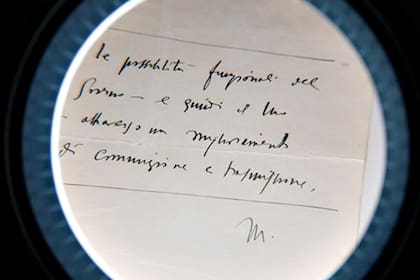 Una de las notas que Benito Mussolini le escribió a Adolf Hitler en 1944
