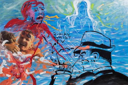 Una de las obras de Alfredo Londaibere exhibidas en Colección Amalita