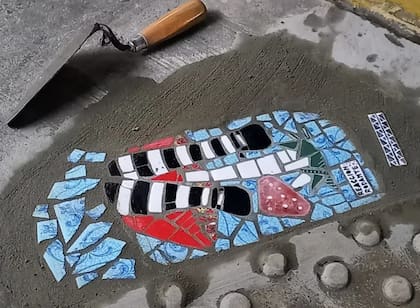 Una de las obras de arte de Sofía.