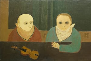 Una de las obras de la muestra antológica de Emilia Gutiérrez curada por Rafael Cippolini en Fundación Amalita