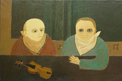 Una de las obras de la muestra antológica de Emilia Gutiérrez curada por Rafael Cippolini en Fundación Amalita