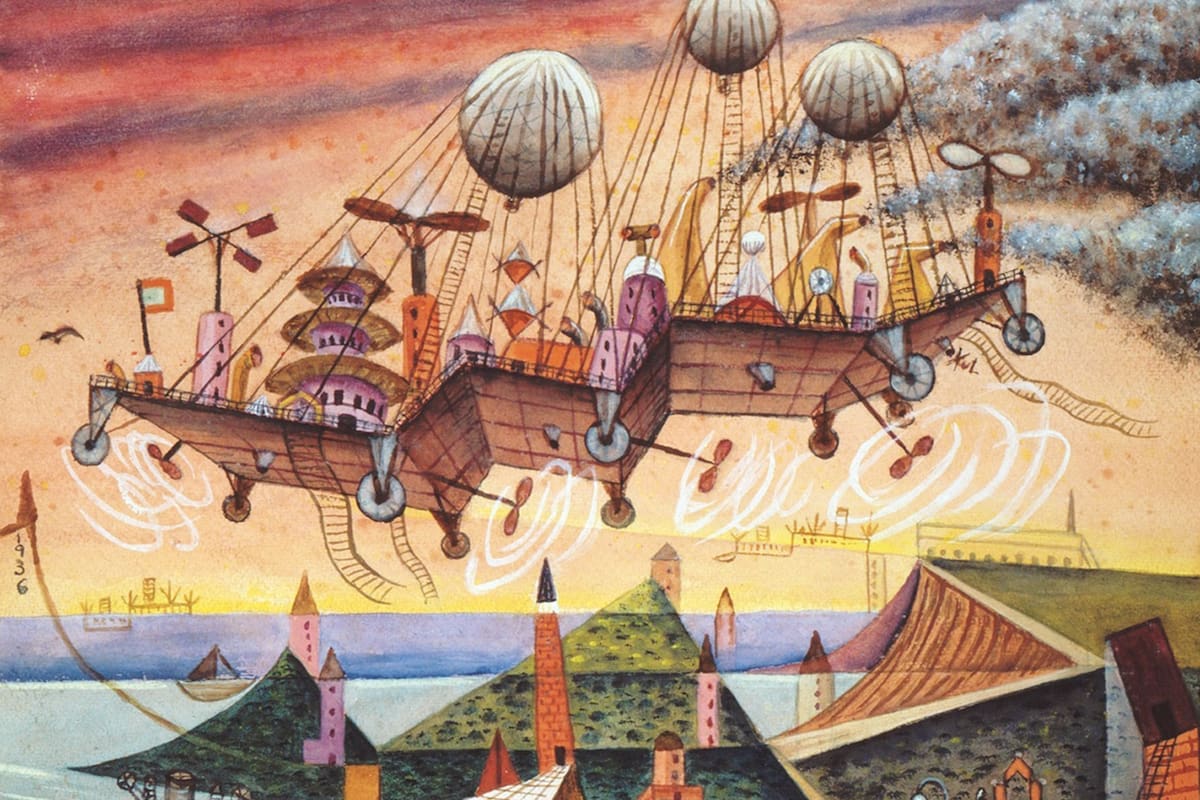 Una de las obras exhibidas en el Museo Xul Solar