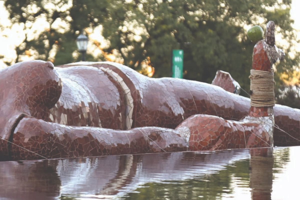 Una de las obras que integran la muestra actual en Colección Amalita