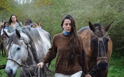 Una de las pasiones de María: los caballos